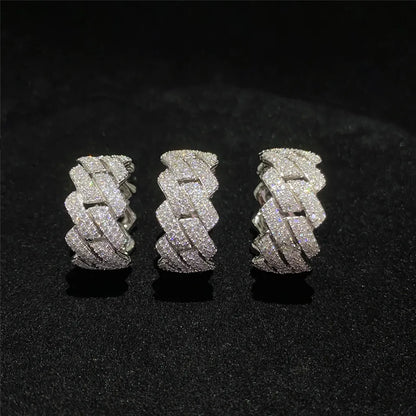 Two Row Cuban Link Ring