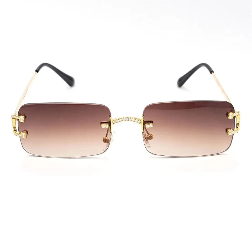 Moissanite Studded Sunglasses