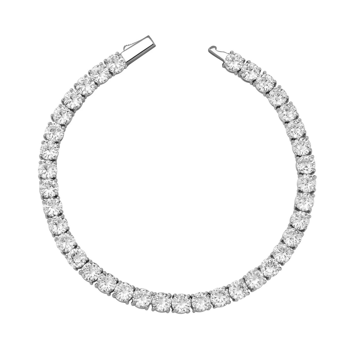 Moissanite Silver Tennis Bracelet- 3mm